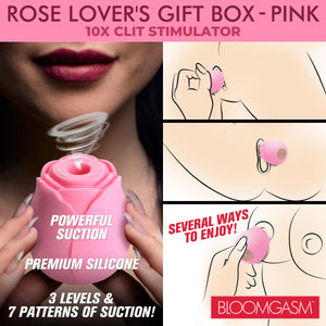 The Rose Lovers Gift Box 10x Clit Suction Rose - Pink-3