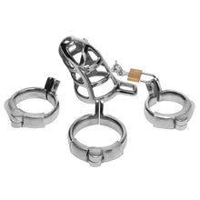 Load image into Gallery viewer, Detained Stainless Steel Chastity Cage