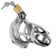 Load image into Gallery viewer, Detained Stainless Steel Chastity Cage