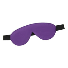 Load image into Gallery viewer, Blindfold Padded Leather - Purple and Black