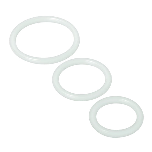 Trinity Silicone Cock Rings Clear