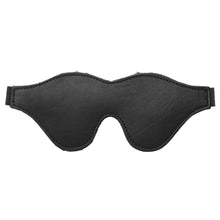 Load image into Gallery viewer, Strict Leather Black Fleece Lined Blindfold