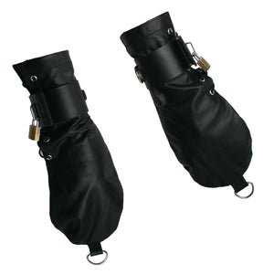 Strict Leather Bondage Mittens