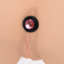 Load image into Gallery viewer, 28X Vibrating Silicone Pink Gem Anal Plug - Small