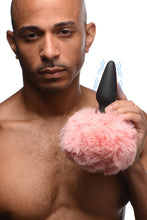 Load image into Gallery viewer, Large Vibrating Anal Plug with Interchangeable Bunny Tail - Pink