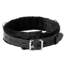 Load image into Gallery viewer, Strict Leather Narrow Fur Lined Locking Collar