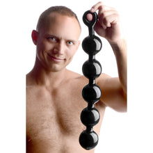 Load image into Gallery viewer, Black Baller Anal Beads