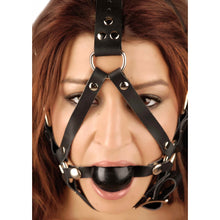 Load image into Gallery viewer, Leather Ball Gag Harness